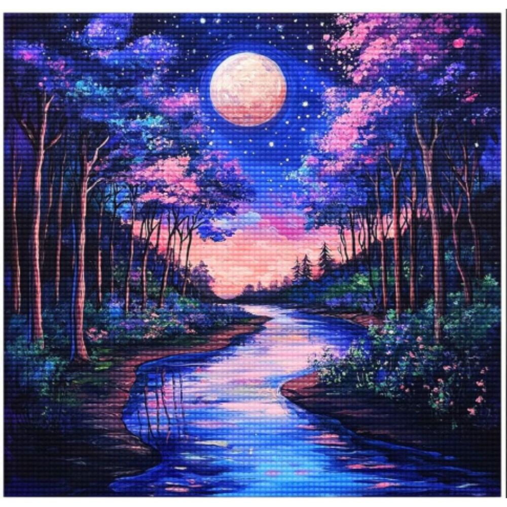 Diamond Art Kit - Moonlight night Box-i